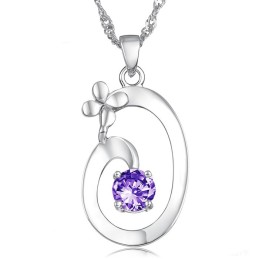 Elegante Halskette Aus Titan Mit Platinbeschichtung Von Ausgezeichneter Qualität Für Damen
