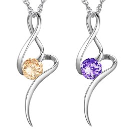 Weltweit Gut Verkaufte Weibliche Halskette Aus Violettem Platin Und Titan Mit Diamant