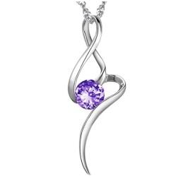 Weltweit Gut Verkaufte Weibliche Halskette Aus Violettem Platin Und Titan Mit Diamant
