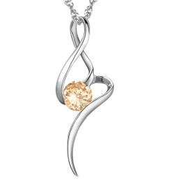 Weltweit Gut Verkaufte Weibliche Halskette Aus Violettem Platin Und Titan Mit Diamant