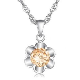 Die Königin Der Qualität Weibliche Reine Platin Beschichtung Titan Halskette Mit Diamant