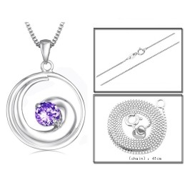 Hochwertige Weibliche -Titan-Halskette Mit Diamant