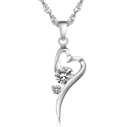 Große Auswahl An Weiblichen Schloss-Halsketten Aus iertem Titan Mit Diamant