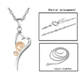 Große Auswahl An Weiblichen Schloss-Halsketten Aus iertem Titan Mit Diamant