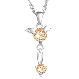 Qualität Und Quantität Gesichert Weibliche Platin Platinierung Titan Halskette Mit Diamant