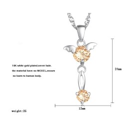 Qualität Und Quantität Gesichert Weibliche Platin Platinierung Titan Halskette Mit Diamant