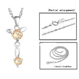 Qualität Und Quantität Gesichert Weibliche Platin Platinierung Titan Halskette Mit Diamant