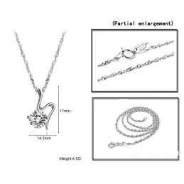 Hochwertige Damen-Halskette Aus Titan Im Retro-Stil Mit Platinbeschichtung