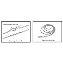 Einfach Zu Verwendende Weibliche Halskette In Fischform Aus Platiniertem Titan