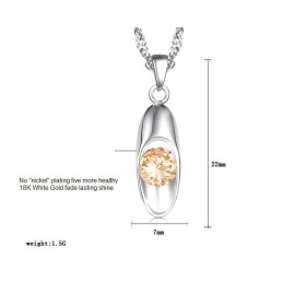 Qualität Und Quantität Gesichert Weibliche Platin Platinierung Titan Halskette Mit Diamant