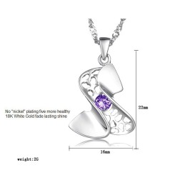 Hochwertige Damen-Halskette Aus Platiniertem Titan