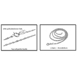 Die Königin Der Qualität Weibliche Rose Form Platin Überzogene Titan Halskette Mit Strass
