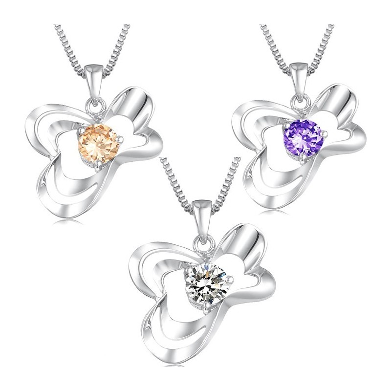 Hochwertige Damen-Halskette Aus Platiniertem Titan Mit Diamant Hochwertige Damen-Halskette Aus Platiniertem Titan Mit Diamant