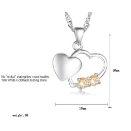 Stabile Qualität Damenmode Platin Plating Titan Halskette