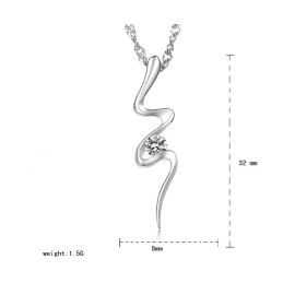 Zuverlässige, Hochwertige, Allergiefreie Halskette Aus Platiniertem Titan Für Damen