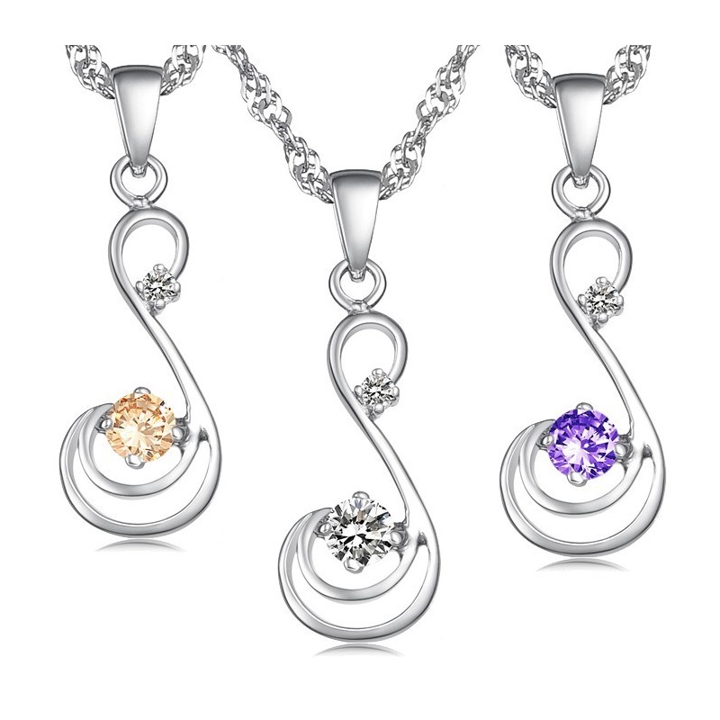 Qualität Und Quantität Gesichert Weibliche Platin Platinierung Titan Halskette Mit Diamant Qualität Und Quantität Gesichert Weibliche Platin Platinierung Titan Halskette Mit Diamant