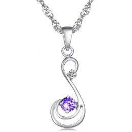 Qualität Und Quantität Gesichert Weibliche Platin Platinierung Titan Halskette Mit Diamant