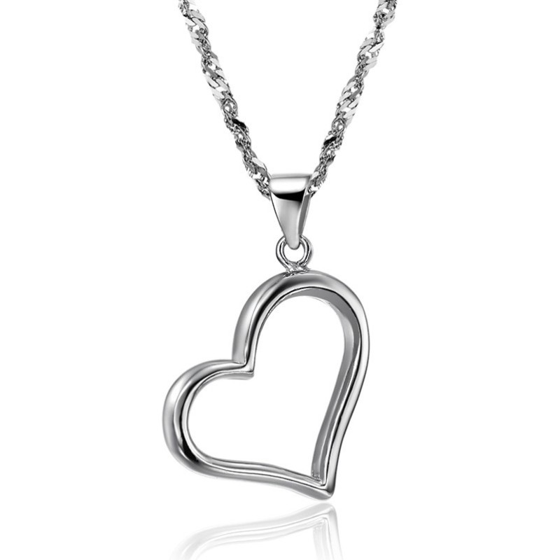 Komplett In Spezifikationen Weibliche Sweetheart Platin Platinierung Titan Halskette Komplett In Spezifikationen Weibliche Sweetheart Platin Platinierung Titan Halskette