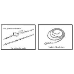 Komplett In Spezifikationen Weibliche Sweetheart Platin Platinierung Titan Halskette