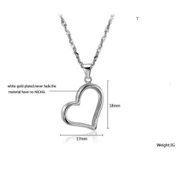 Komplett In Spezifikationen Weibliche Sweetheart Platin Platinierung Titan Halskette