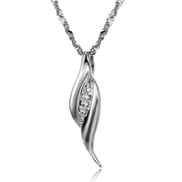 Die Königin Der Qualität Damen Platinierte Titan Halskette