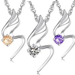 Zuverlässige Qualität Weibliche Platin Beschichtung Titan Halskette Mit Diamant