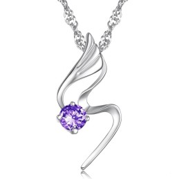 Zuverlässige Qualität Weibliche Platin Beschichtung Titan Halskette Mit Diamant
