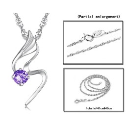 Zuverlässige Qualität Weibliche Platin Beschichtung Titan Halskette Mit Diamant
