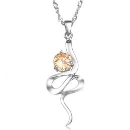 Zuverlässiger Ruf Weibliche Lila Platin Überzug Titan Halskette Mit Strass