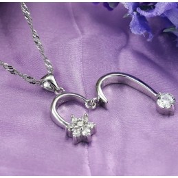 Qualität Und Quantität Gesichert Weibliche Platin Plating Titan Halskette Mit Strass