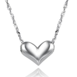 Ausgezeichnete Qualität Weibliche Sweetheart Platin Platinierung Titan Halskette