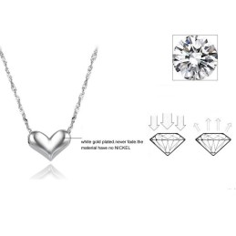 Ausgezeichnete Qualität Weibliche Sweetheart Platin Platinierung Titan Halskette