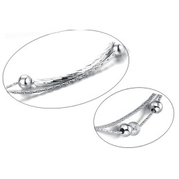 Hochwertiges Fußkettchen Aus Platiniertem Titan Für Damen