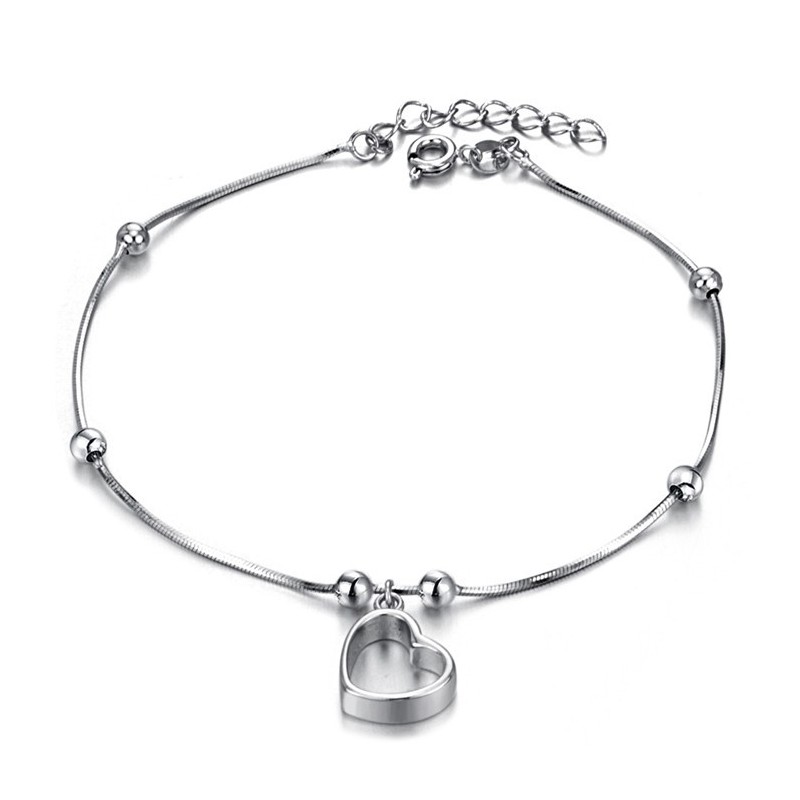Die Königin Der Qualität Weibliche Sweetheart Platin Platinierung Titan Fußkettchen Die Königin Der Qualität Weibliche Sweetheart Platin Platinierung Titan Fußkettchen