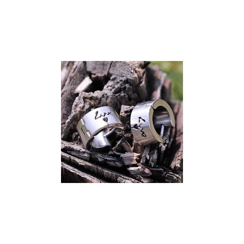 Herren Titan Ohrringe Mit Liebe Herren Titan Ohrringe Mit Liebe
