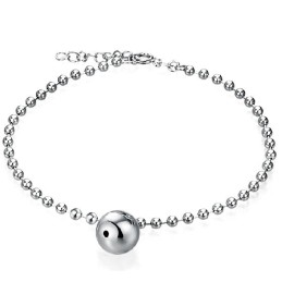Zuverlässiges, Hochwertiges Fußkettchen Aus Platiniertem Titan Für Damen