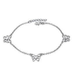 Qualität Und Quantität Gesichert Weibliche Schmetterling Muster Platin Platinierung Titan Fußkettchen