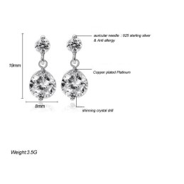 Qualität Und Quantität Gesicherte Weibliche Allergie Frei Platin Plating Titan Ohrringe