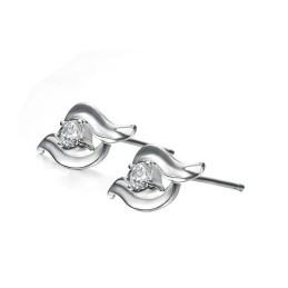 Hochwertige, Allergiefreie Titanohrringe Aus Platin Für Damen
