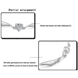 Hochwertiges Damen-Titan-Armband Mit Platinbeschichtung Und Strass