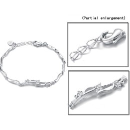 Platiniertes Titanarmband Für Damen Von Zuverlässiger Qualität