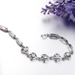 Qualität Und Quantität Gesichert Weibliche Platin Plating Titan Armband Mit Diamant