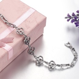 Qualität Und Quantität Gesichert Weibliche Platin Plating Titan Armband Mit Diamant