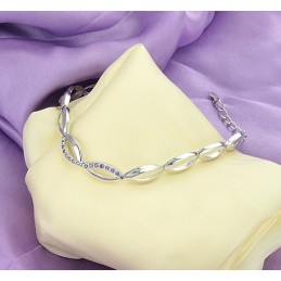 Komplett In Spezifikationen Weibliche Platin Beschichtung Titan Armband Mit Diamant