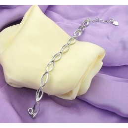Komplett In Spezifikationen Weibliche Platin Beschichtung Titan Armband Mit Diamant