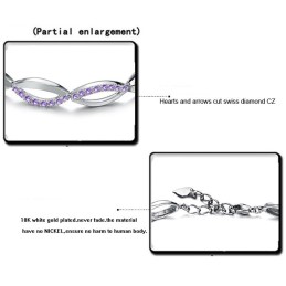 Komplett In Spezifikationen Weibliche Platin Beschichtung Titan Armband Mit Diamant