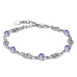 Ausgezeichnete Qualität Weibliche Hohl Platin Überzogen Titan Armband Mit Diamant