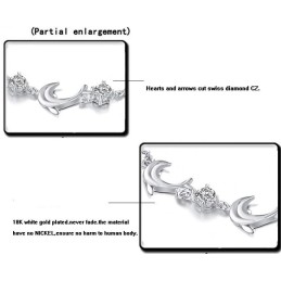 Qualität Und Quantität Gesichert Weibliche Delphin Form Platin Platinierung Titan Armband Mit Kristall