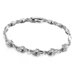 Einfach Zu Verwendendes Damenarmband Aus Platiniertem Titan