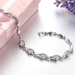 Einfach Zu Verwendendes Damenarmband Aus Platiniertem Titan